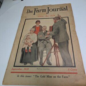 The Farm Journal September 1919 Agricultural Monthly Magazine Antique